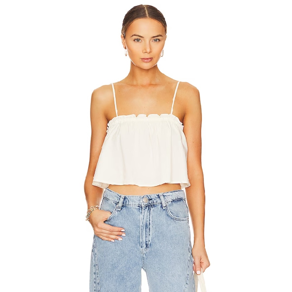 WeWoreWhat Ruffle Cami Crop Top